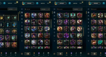 Conta de LoL com quase 10 anos, todos os Campeões