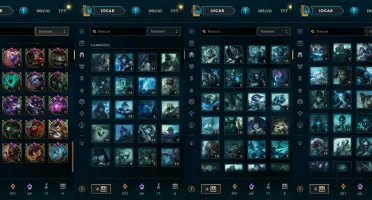 Conta de LoL com quase 10 anos, todos os Campeões