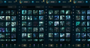 Conta de LoL com quase 10 anos, todos os Campeões