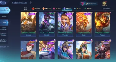 Conta mobile legend top Muitas colab