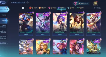 Conta mobile legend top Muitas colab