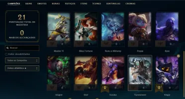 CONTA LOL MESTRE S11