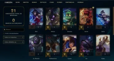 CONTA LOL MESTRE S11