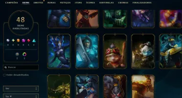 [Entrega Automática] Conta Lol Prata, 48 Skins, 1 Lendária