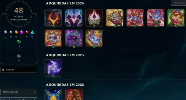 [Entrega Automática] Conta Lol Prata, 48 Skins, 1 Lendária