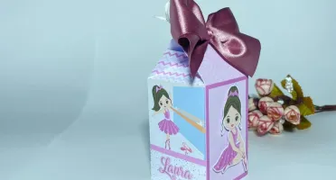 Kit Festa 20 Lembrancinhas Bailarina Personalizadas