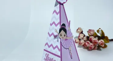 Kit Festa 20 Lembrancinhas Bailarina Personalizadas