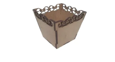 Kit Mini Vaso para Suculentas em MDF, cachepot. 6x6,4cm...