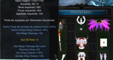 [MEGA MU] Summoner 200rr Lv 977 End Game com Set AWK