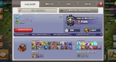 Conta Clash Of Clans Cv10 Quase Full