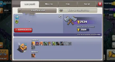 Conta Clash Of Clans Cv10 Quase Full