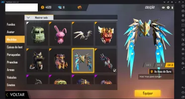 Conta de Free Fire Gemada - Diamante 2 - Mestre na s10