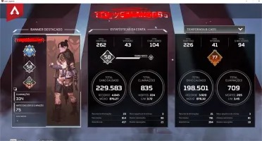 Conta apex legends Rank diamante season 8