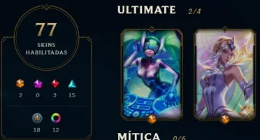 Conta Platina Main Suporte 77 skin + 2 Skin Ultimate