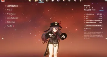 [F2P]CONTA AR 55 HUTAO,ZHONGLI,QIQI,JEAN,TARTAGLIA,ARMA 5*