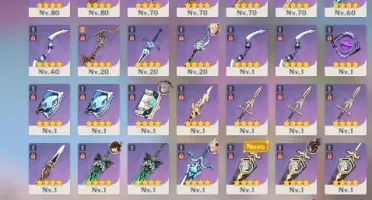 [F2P]CONTA AR 55 HUTAO,ZHONGLI,QIQI,JEAN,TARTAGLIA,ARMA 5*