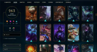 Esmeralda 2 com TODOS os champs e 264 Skins ( MID / TOP )