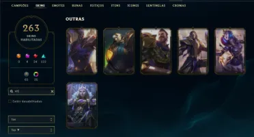Esmeralda 2 com TODOS os champs e 264 Skins ( MID / TOP )