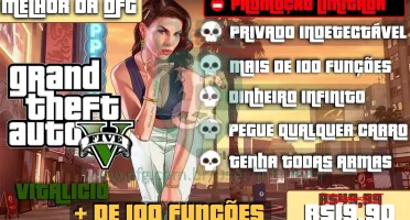 Gta 5 - Mod Menu + 100 Funções [Vitalício]
