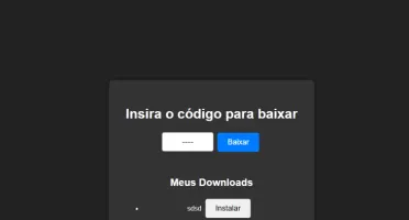 Sistema Gerador de código de Download para apk