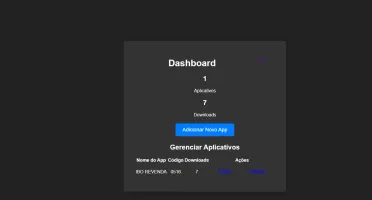 Sistema Gerador de código de Download para apk