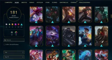 Prata 3 com TODOS os Champs e 181 Skins ( MAIN ADC )