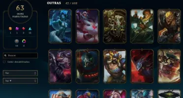 Prata 2 / 64 skins (1Ult 2Mit 3lend 16epicas 19legado)