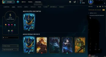 Conta League of Legends Unranked nivel 47
