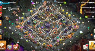 conta clash of clans lvl 147 CV 15 bem estruturada