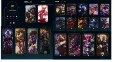 Conta Gold V, LV 60, 72 heróis  30 Skins
