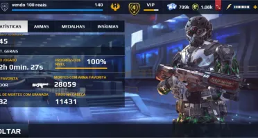 Vendo conta de morden combat 5, vip 4