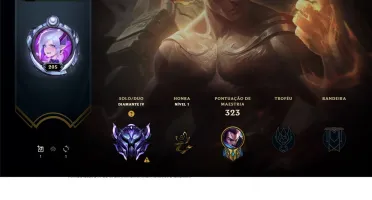 CONTA LOL DIAMANTE 4 21 SKINS 73 CHAMPS 17 BAUS NO ESPOLIO