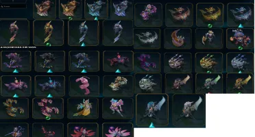 VConta League of Legends + Level 171 + 90 Skins + 107 Emotes