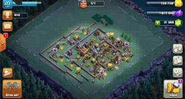 Clash of Clans CV12full com 21.000 gemas