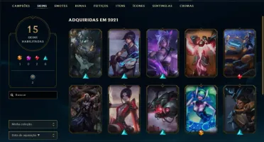 Conta league of legends smurf platina 4