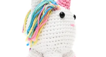 Unicórnio Bola em amigurumi