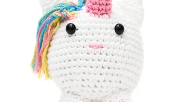 Unicórnio Bola em amigurumi
