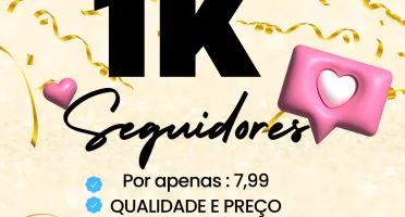 [Promoção] 1K Seguidores Instagram por apenas R$ 7,99