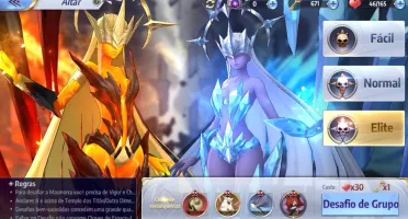 Conta server 42 Saint Seiya awakening lvl 48