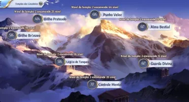 Conta server 42 Saint Seiya awakening lvl 48