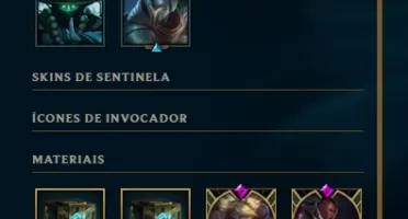 CONTA LOL LVL30 COM SKINS E ICONES RAROS