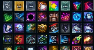 Conta de LoL Platina V com muitas skins e ícones
