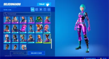 Conta Fortnite com skin Wonder, World Cup e Passe Season 3.