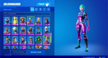 Conta Fortnite com skin Wonder, World Cup e Passe Season 3.