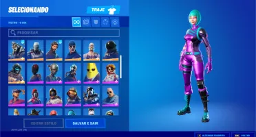 Conta Fortnite com skin Wonder, World Cup e Passe Season 3.