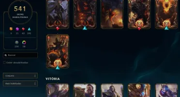 Conta BR lol - Platina 1(MD5) / 541 skin + Valorant