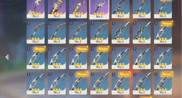 GENSHIN IMPACT AR20 VÁRIOS PERSONAGENS + 4 ARMAS