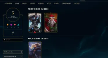 Conta Lol Prata 1 Caitlyn Pulsefire, Riot Kayle, Gragas noel
