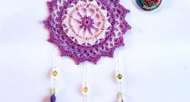 Mandala Enfeite de Parede em Crochê