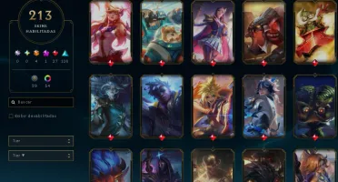 Conta League of Legends LVL 414, 213 skins (c/ skins ultimat